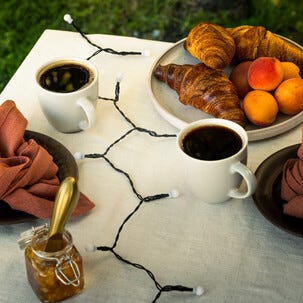 Aurinkokennovaloketju pienet pallot, 40 LED, 3,9 m