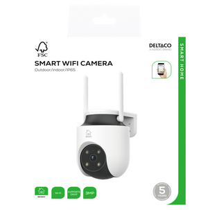 Deltaco Smart Home Pan & Tilt-overvåkningskamera utendørs, SH-IPC18