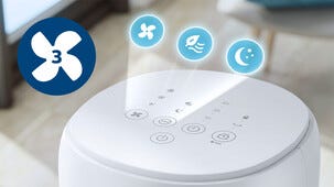 Philips CX5535 pelarfläkt med fjärrkontroll tyst, 40 W