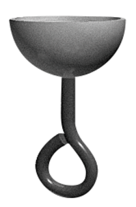 Kornischglid med ögla