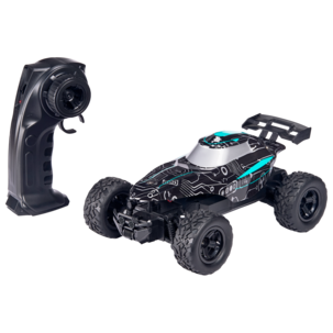 Land Monster radiostyrd bil utomhus svart/blå, från 8 år