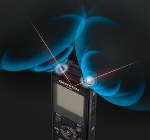 OM System WS-883 laddbar diktafon med USB