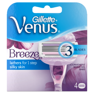 Gillette Venus Breeze barberblader, 4-pack