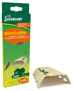 Silvalure silverfiskfälla med bete och lim, 2-pack