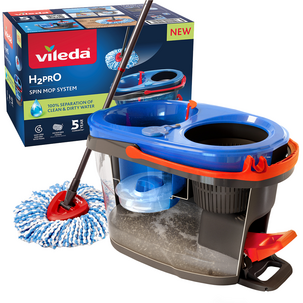Vileda H2Pro Spin Mop System med dubbla vattenkammare