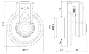 Pax Passad 31 badrumsfläkt med kallrasspjäll