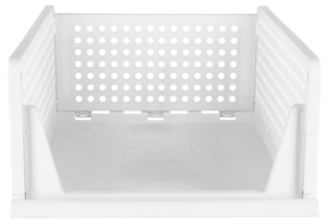 Klappbox med öppen front, vit