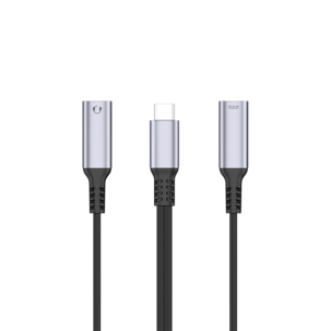 USB-C til USB-C lyd- og ladeadapter 100 W