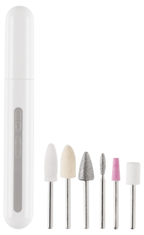 Manikyyri- ja pedikyyrisetti, 6 osaa, ladattava