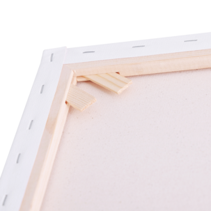 Kvadratisk lerret med ramme, bomull, Sang, 3-pakning