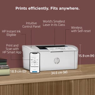 HP LaserJet M110w trådlös laserskrivare, svartvit