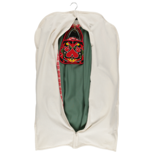 Bunadspose i bomull med glidelås