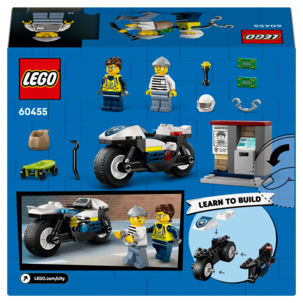 LEGO City Polisens motorcykeljakt 60455, från 4 år