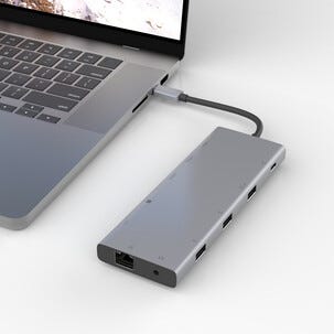USB-C dokkingstasjon, 12 porter