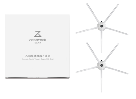 Roborock Sidoborstar vit 5-armad gummi, 2-pack