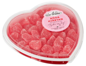 Aroma röda hjärtan i presentförpackning, 385 g
