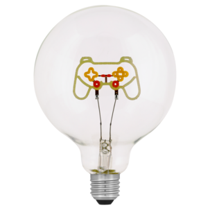 LED-lampa med lysande motiv E27 4 W dimbar