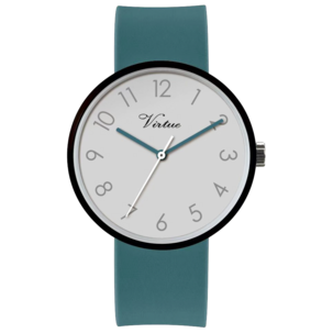 Virtue armbandsur med rund boett och silikonarmband
