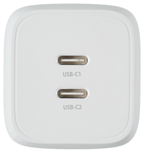 Laddare USB-C Dual GaN PD PPS, 65 W