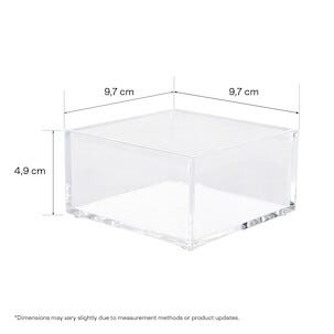 Stabelbar boks i gjennomsiktig plast