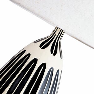 Greta bordlampe keramikk, håndmalt, 41,5 cm
