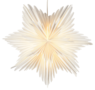 Stor adventsstjerne i papir, 60 cm, Northlight