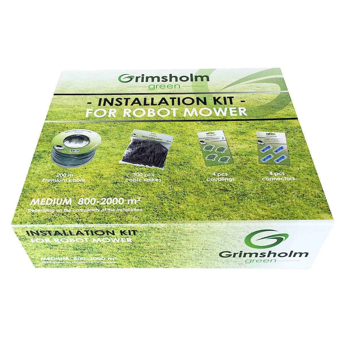 Grimsholm green installationspaket till robotgräsklippare, 200 m