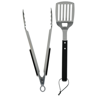 Grillverktyg set 2 delar, rostfritt stål