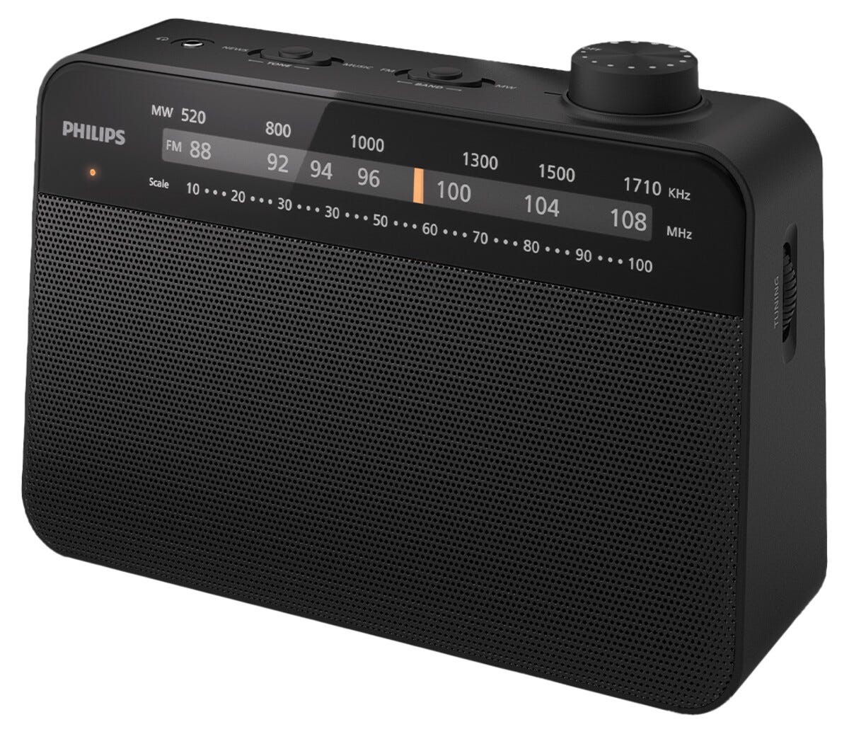 Philips TAR2509 bärbar FM/MW-radio | Clas Ohlson