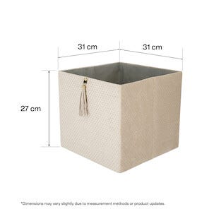 Förvaringslåda kvadrat, sammet