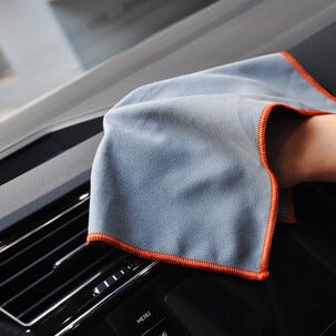 Bilvårdskit mikrofiber torkduk, putsduk, tvättvante, 6 delar