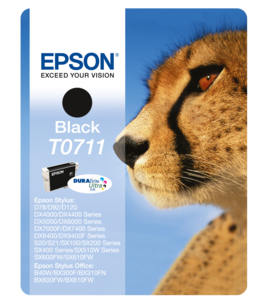 Epson T0711 till T0715 bläckpatron