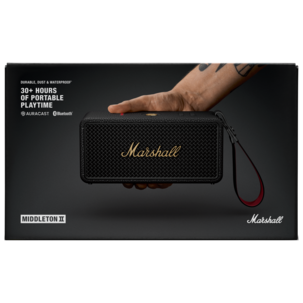 Marshall Middleton II bærbar høyttaler Bluetooth, svart