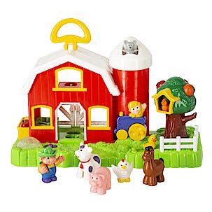 Bondegård med dyr og lyd