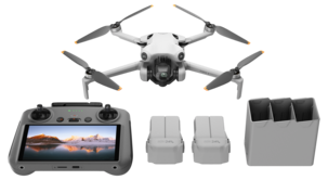 DJI Mini 4 Pro Fly More Combo med DJI RC2, minidronesett
