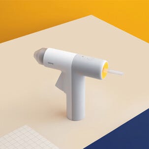 Hoto trådløs limpistol med USB og 10 limstaver