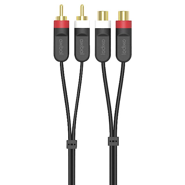 Exibel RCA skjøtekabel | Clas Ohlson Exibel 2,5 mm adapter | Clas Ohlson