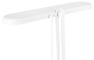 Innendørs drivbenk med dimbart LED-lys, hvit