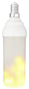 Liekkilamppu LED E14