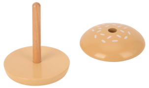 Lekesett hamburger i tre, 15 deler, fra 3 år