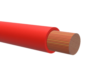 Nelco Akkukaapeli RK 50 mm2 punainen, 2 metriä