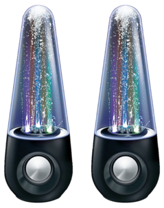 Vattenhögtalare med Bluetooth, lysande, 2-pack