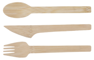 Kertakäyttöaterimet bambu, 18 kpl