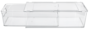 Pinottava säilytyslaatikko jääkaappiin, vetolaatikko, läpinäkyvä
