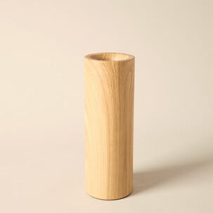 Deco bordlampe E27 metall med trelignende fot, Northlight