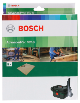 Bosch dammsugarpåsar fleece, 4-pack