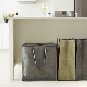 Pantpåse, kasse för pantflaskor och burkar