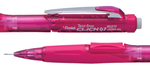 Pentel Twist-Erase Click trykkblyant med viskelærtopp 0,7 mm