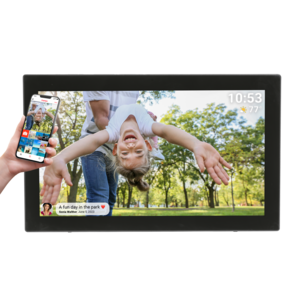 Denver PFF-2160 digital fotoram WiFi, 21,5 tum, svart
