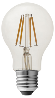 Normallampa dimbar LED E27 3,4 W, varmvit